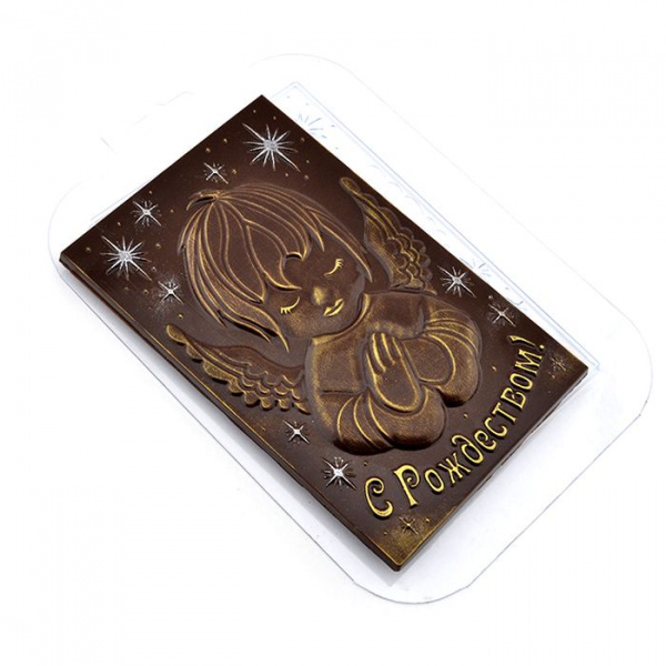 Форма пластиковая Плитка С Рождеством (ангел)