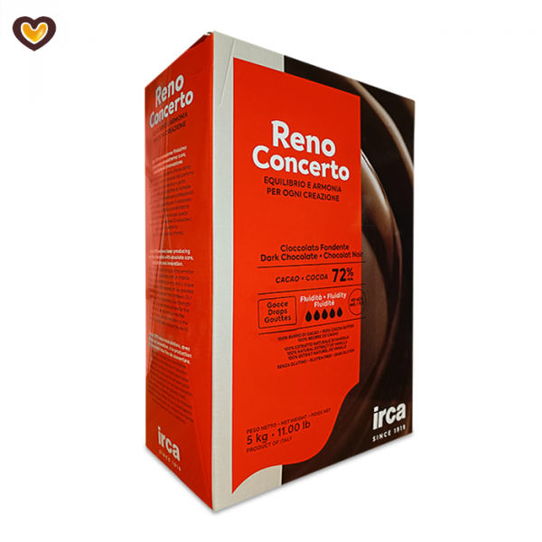 Шоколад горький IRCA Reno Concerto 72%, кор 5 кг