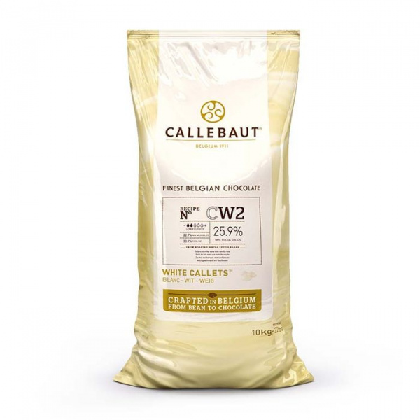Шоколад белый Callebaut Recipe N°CW2. 25,9%, пак 10 кг Шоколад белый Callebaut Recipe N°CW2. 25,9%, пак 10 кг
