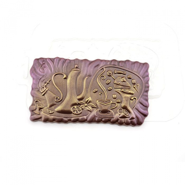 Форма пластиковая Плитка Жизнь с кофе