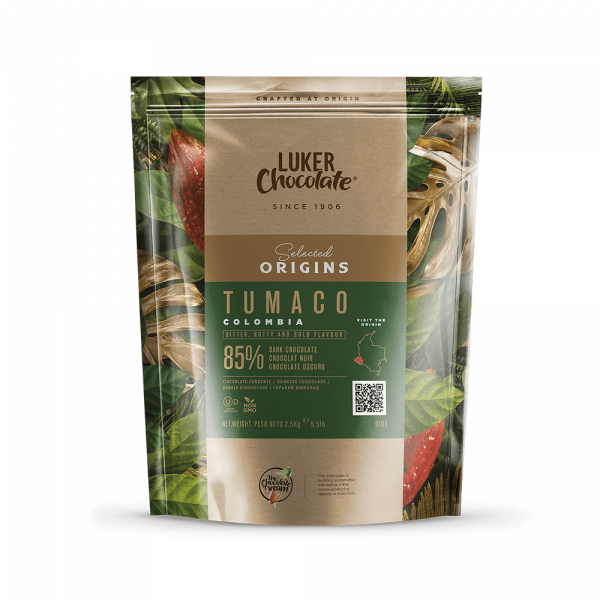 Шоколад горький Luker Tumaco 85% пак 2,5 кг Шоколад горький Luker Tumaco 85% пак 2,5 кг