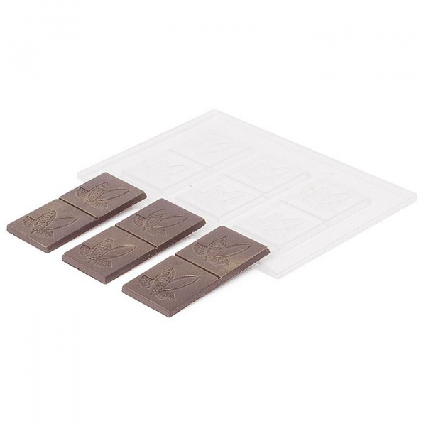 Форма пластиковая Плитка Какао бобы M (НЕАПОЛИТАНКА)