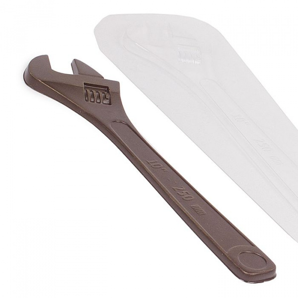 Форма пластиковая Ключ разводной (правая половина) (барельеф большой)