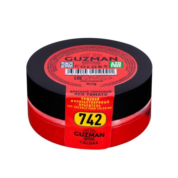 Краситель жирорастворимый GUZMAN красный томатный 742, бан. 5 г
