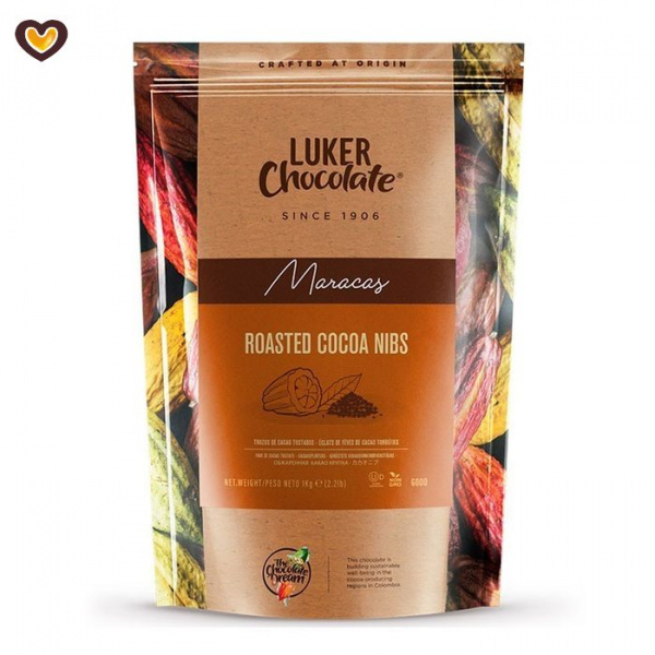 Какао-крупка обжаренная Luker, пак 1 кг Какао-крупка обжаренная Luker, пак 1 кг