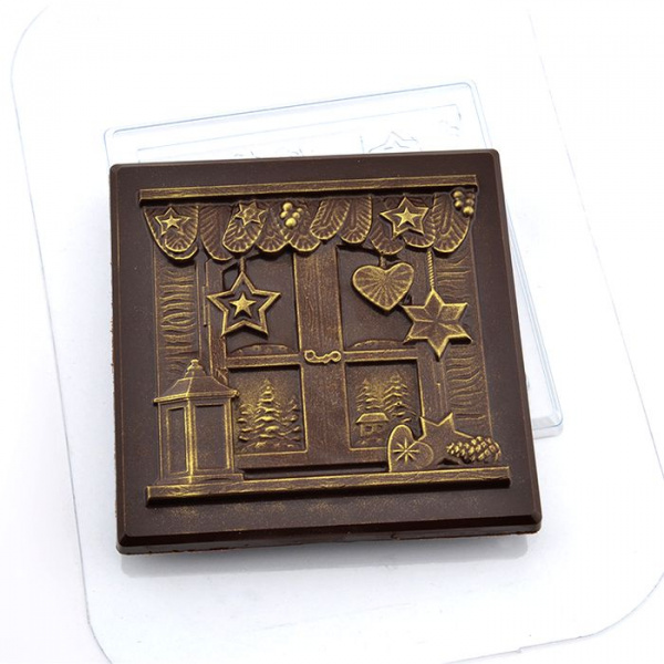 Форма пластиковая Плитка Новый Год (окно)