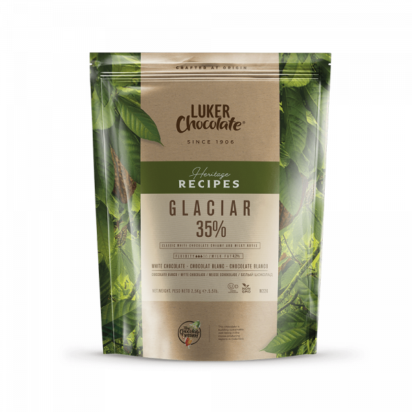 Шоколад белый Luker Glaciar 35% пак 2,5 кг