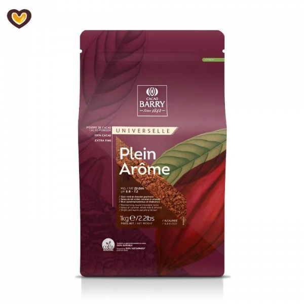 Какао-порошок Cacao Barry Plein Arome 22/24, пак 1 кг