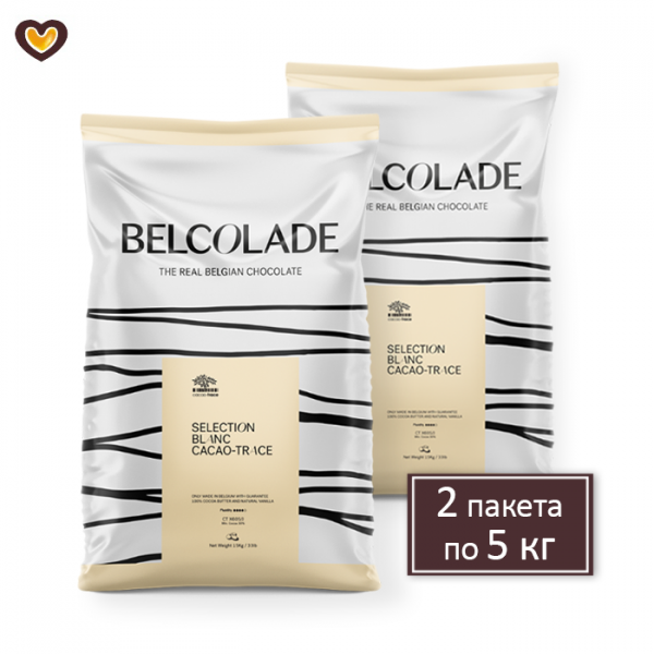 Шоколад белый Belcolade Blanc Selection 29,8%, кор 10 кг