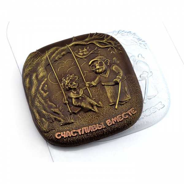 Форма пластиковая Плитка Счастливы Вместе (качели)