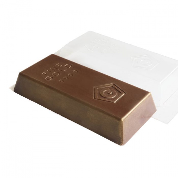 Форма пластиковая Слиток золота макси (барельеф большой)