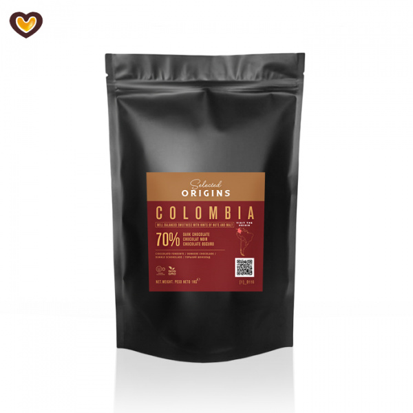 >Шоколад горький Luker Colombia 70% пак 1 кг