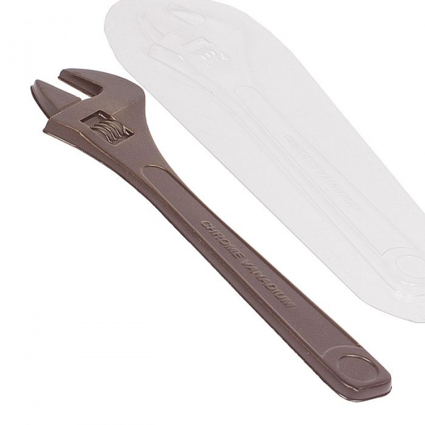 Форма пластиковая Ключ разводной (левая половина) (барельеф большой)