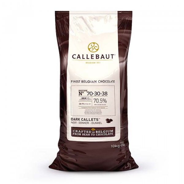 Шоколад горький Callebaut Strong 70.4%, пак 10 кг