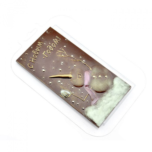 Форма пластиковая Плитка С Новым Годом (снеговик)