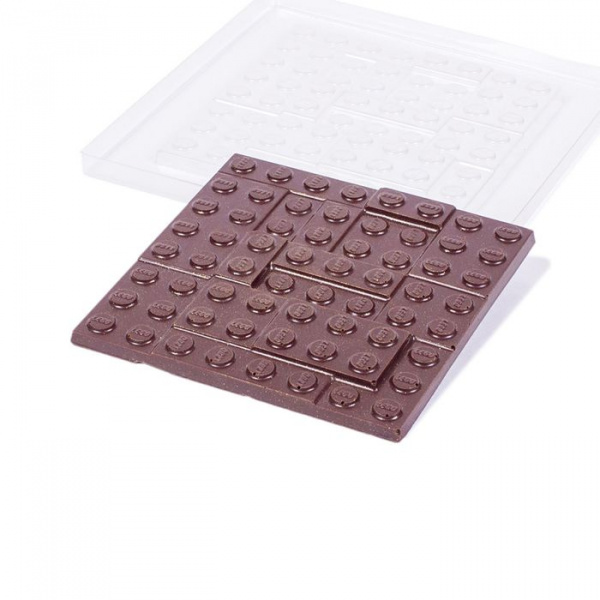 Форма пластиковая Плитка Лего 100х100 мм