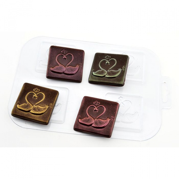 Форма пластиковая Два лебедя