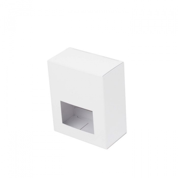 Коробка с окном 90х75х40 (1 уп - 10 шт) (белый)
