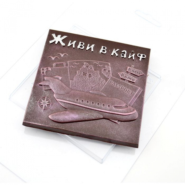 Форма пластиковая Плитка Живи в кайф
