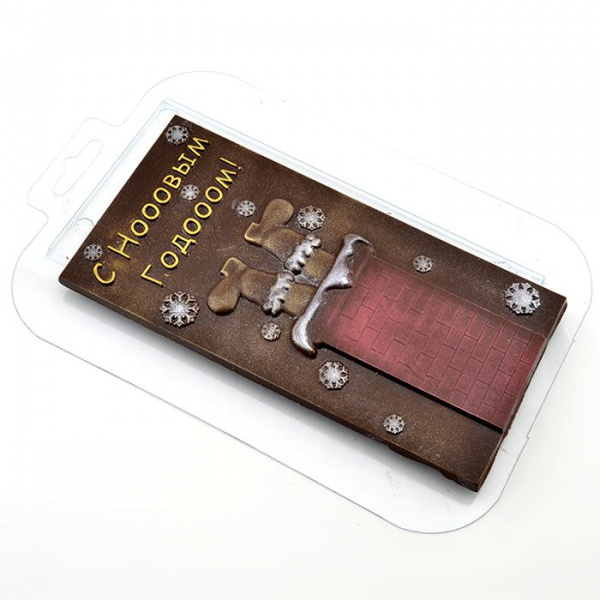 Форма пластиковая Плитка Санта в трубе