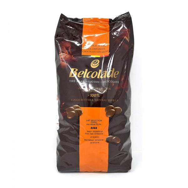 Шоколад молочный Belcolade Lait Selection 35,7%, пак 15 кг