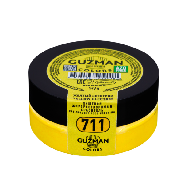 Краситель жирорастворимый GUZMAN желтый электрик 711, бан. 5 г