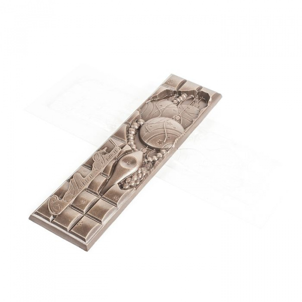 Форма пластиковая Плитка Новогодние украшения (LONG)