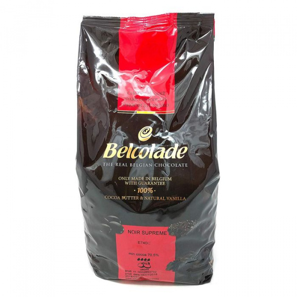 Шоколад горький Belcolade Noir Supreme 71,4%, пак 15 кг