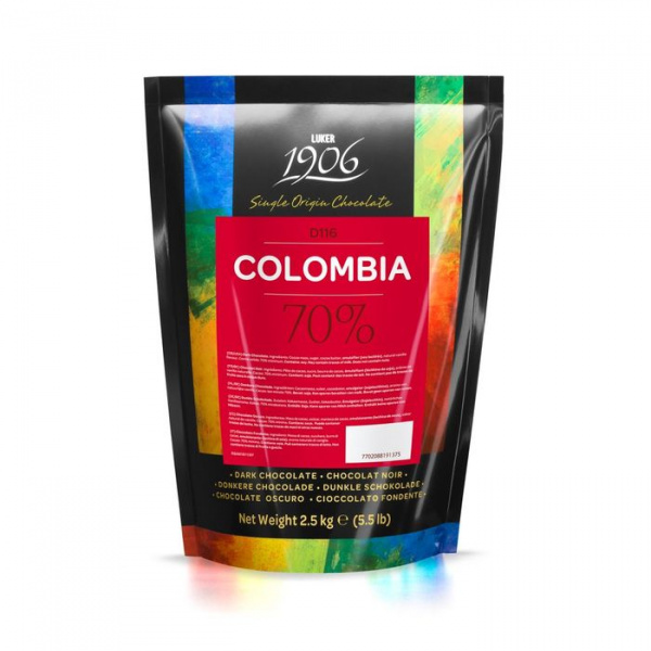 Шоколад горький Luker Colombia 70% пак 2,5 кг Шоколад горький Luker Colombia 70% пак 2,5 кг