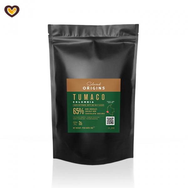 >Шоколад горький Luker Tumaco 65% пак 1 кг